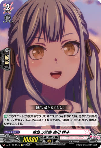 背負う覚悟 豊川 祥子[EXC][DZ-BT08/EX16]